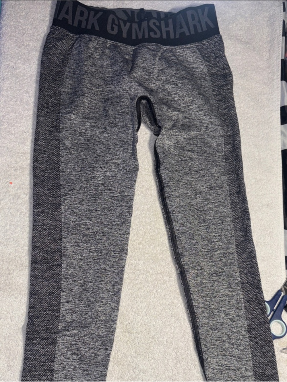 Gymshark Kids Gray Seamless Two-Tone Leggings